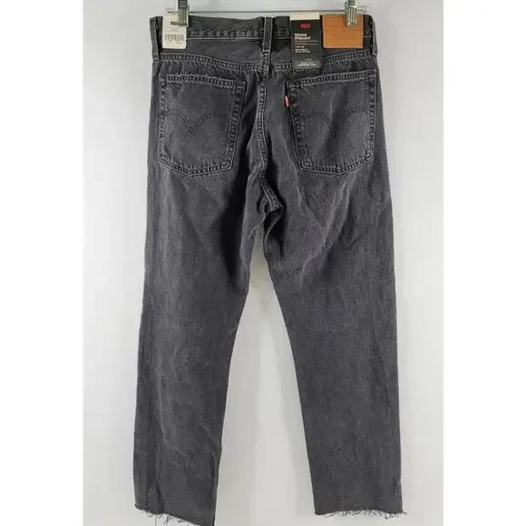 Levis Wedgie Straight Jeans Women’s 29x29 Button Fly Big E Black NWT List $108 - Picture 10 of 11